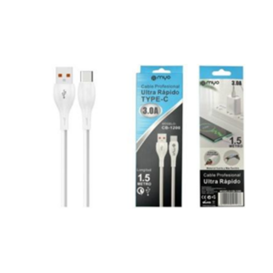 Cable USB a tipo C 3.0 1,2 metros