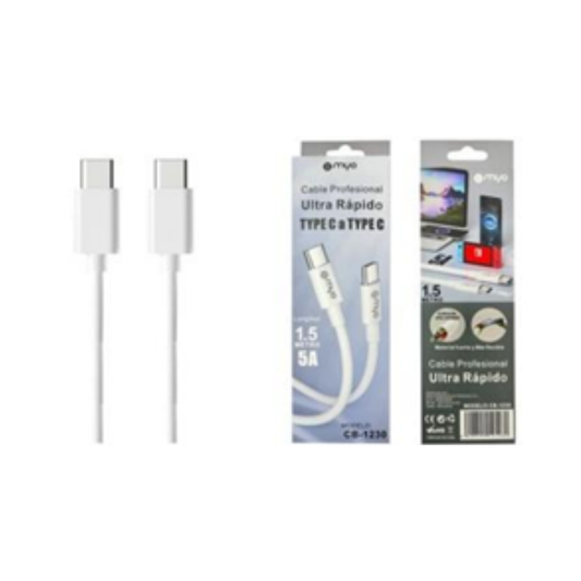 Cable tipo C a tipo C 1,2 metros