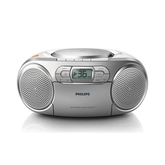 Radio CD y casette plata