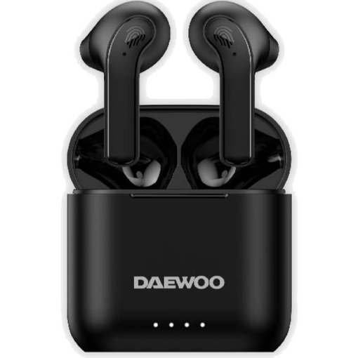 Auriculares TWS in-ear negro con nivel de carga